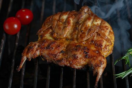 Перепела на мангале