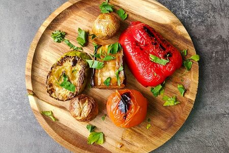 Овощи на углях