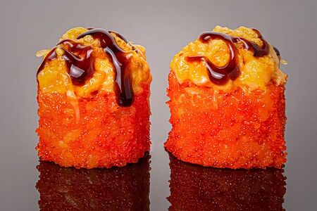 Ролл запечённый с гребешком