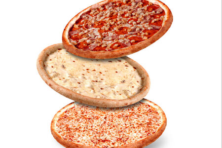 Комбо 3 пиццы (25 см): Маргарита, Фирменная, 4 сыра