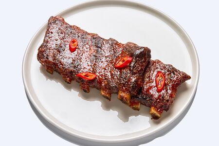 Свиные ребра в медово-горчичном соусе