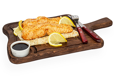 Форель морская на углях