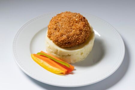 Куриная котлета с пюре