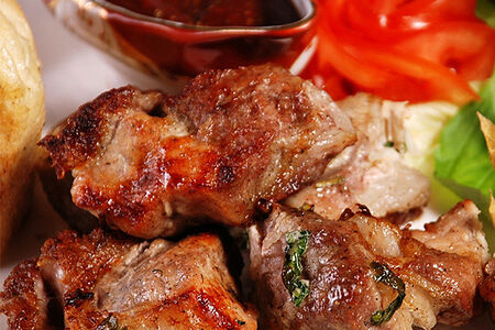 Шашлык из свиной шеи