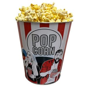 Попкорн солёный в жестяном ведре