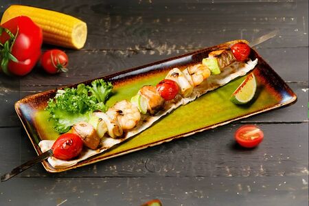 Шашлык из морепродуктов