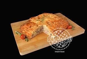 Пирог с мясом картофелем и луком мини