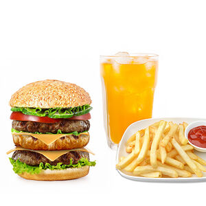 Монстр ассорти меню (фри + напиток на выбор 0,5)