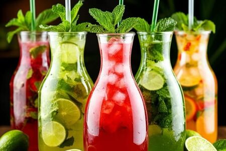 Фирменный безалкогольный мохито Персиковый