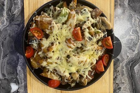 Сковородка по-русски со свининой