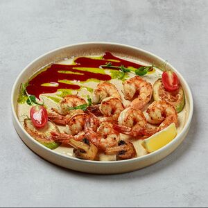 Тигровые креветки на гриле