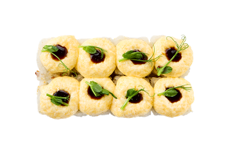 Запеченный с лососем терияки