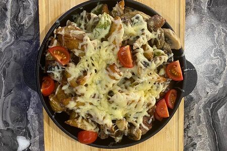 Сковородка по-русски с курицей