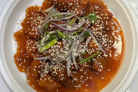 Свинина в кисло-сладком соусе