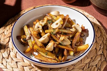 Жареная картошка с грибами