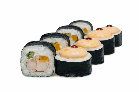 Запечённый ролл Ницца с креветкой