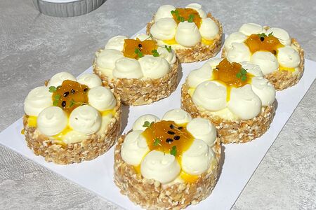 Тарт ромашка-манго 