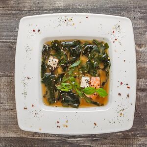 Суп Мисо с лососем