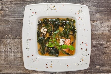 Суп Мисо с лососем