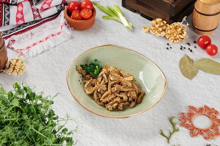 Требуха, жареная с луком