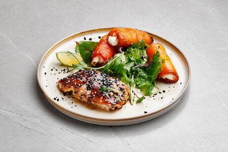 #Кета в соусе терияки