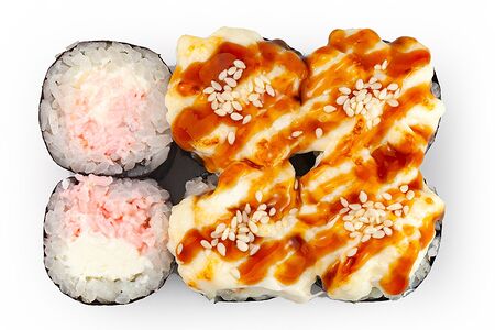 Запечённый ролл с крабом