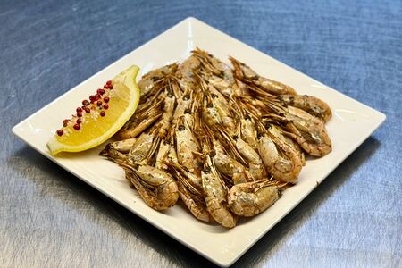 Жареные креветки к пиву