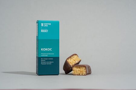 Батончик натуральный кокосовый в шоколаде CLxROCKITWITH, 40г