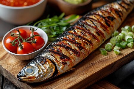 Скумбрия на вертеле