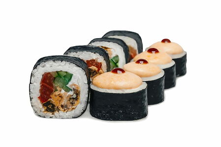 Запечённый ролл Ницца с мидиями