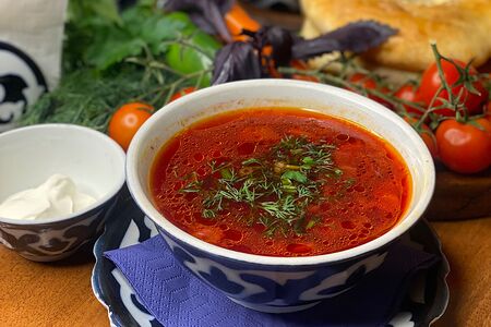 Борщ по-узбекски