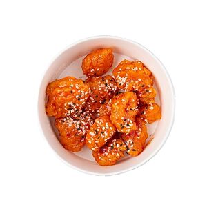 Чикен попкорн в кисло-сладком соусе