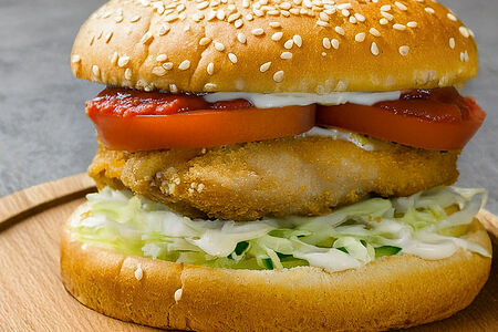 Гамбургер с куриным мясом