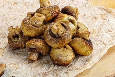 Грибы на мангале