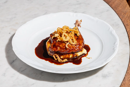 Утиная ножка конфи с пюре