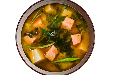 Суп Мисо с лососем