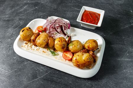 Шашлык из картофеля