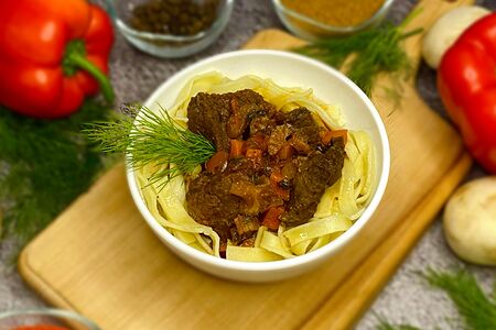 Лагман с говядиной