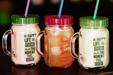 Молочный коктейль Клубника-банан