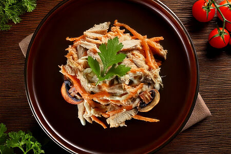 Свинина и корейская морковь