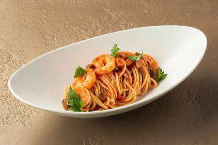 Паста с креветками