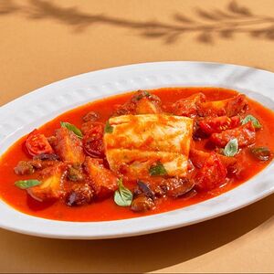 Треска в соусе Наполи