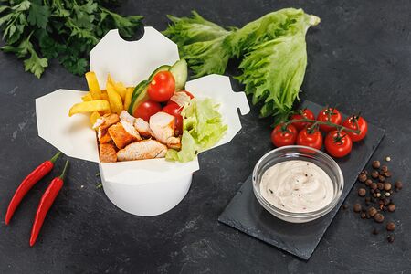 Шаурма-Box с курицей