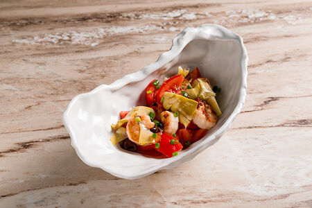 Салат с креветками