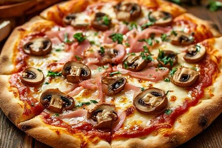 Ветчина и грибы