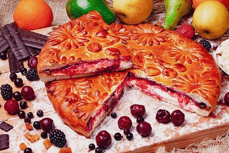 Пирог Вишня в шоколаде 