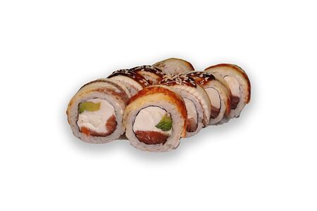 Угорь с лососем