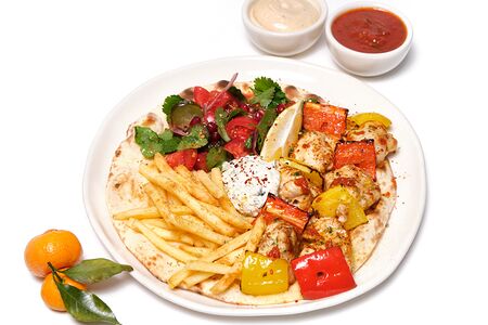 Открытый гирос с индейкой