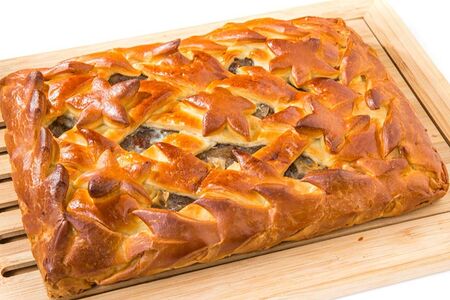 Пирог с грушей, медом и корицей