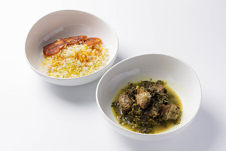 Плов Сябзи с бараниной и зеленью